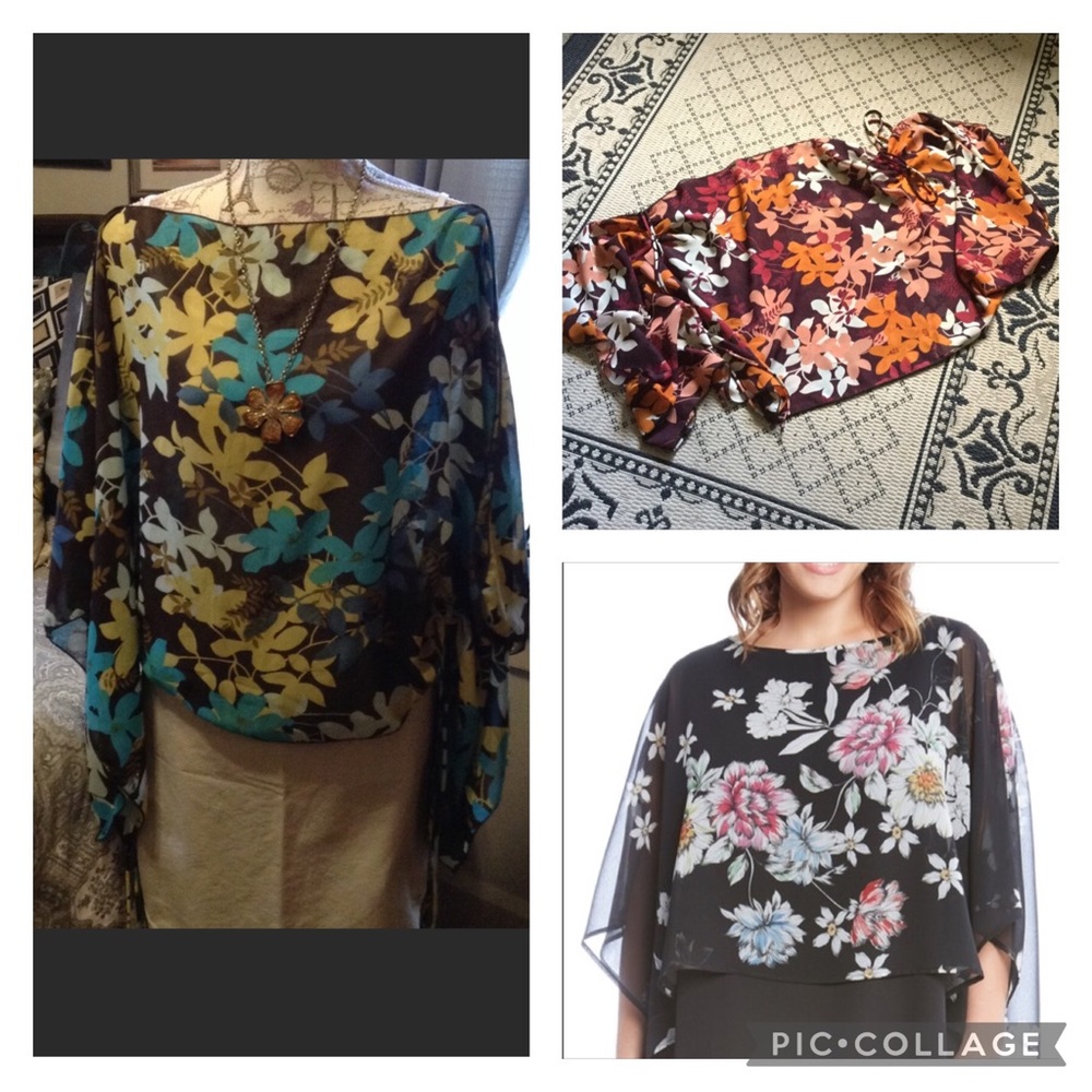 🆕 UNIT Sheer Scarf Shawl Top 🌼🍁🌿🌸